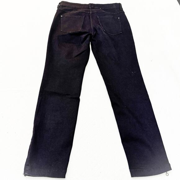 MAC Jeans Dream Chic D999 Black Zipper Ankle Denim Jeans Style 5471 Size 27 - Picture 3 of 10